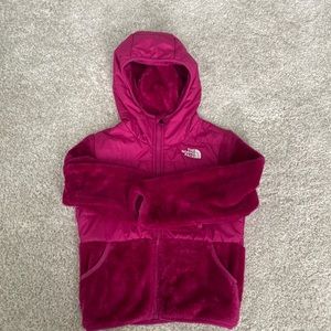 Girls NorthFace Hooded Jacket size Small 7/8